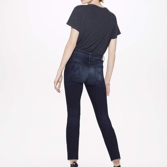 MOTHER Denim - Mother High Rise Rascal Ankle Snippet Night Owl